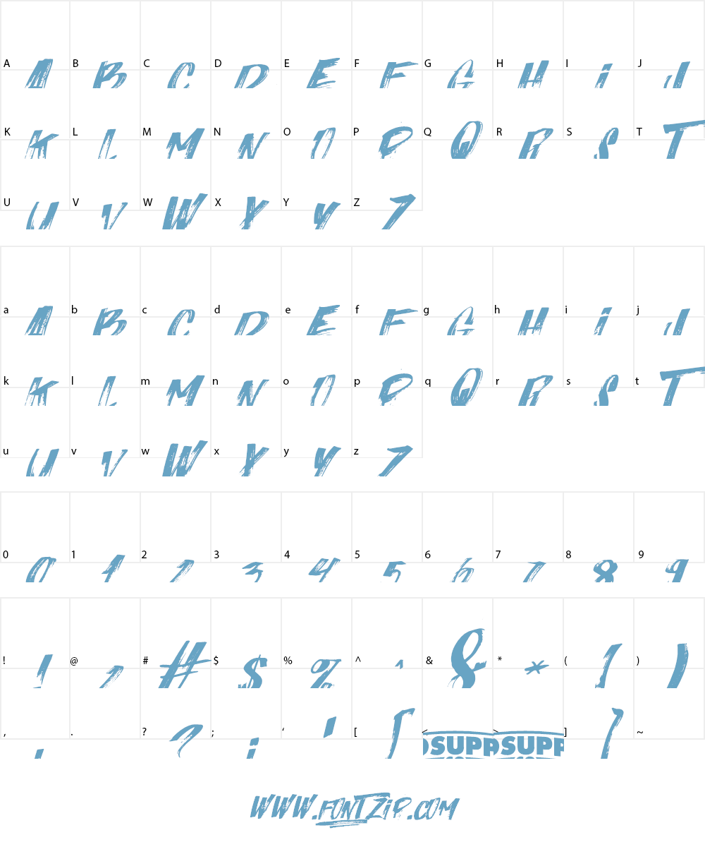 Italiano Font Character